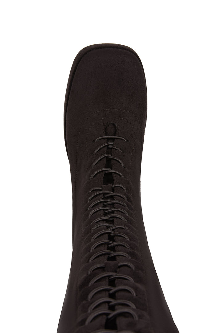 Women’s stretch lace-up boots EKONIKA × KALMANOVICH