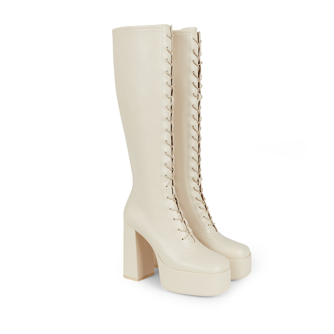 Women’s stretch lace-up boots EKONIKA × KALMANOVICH