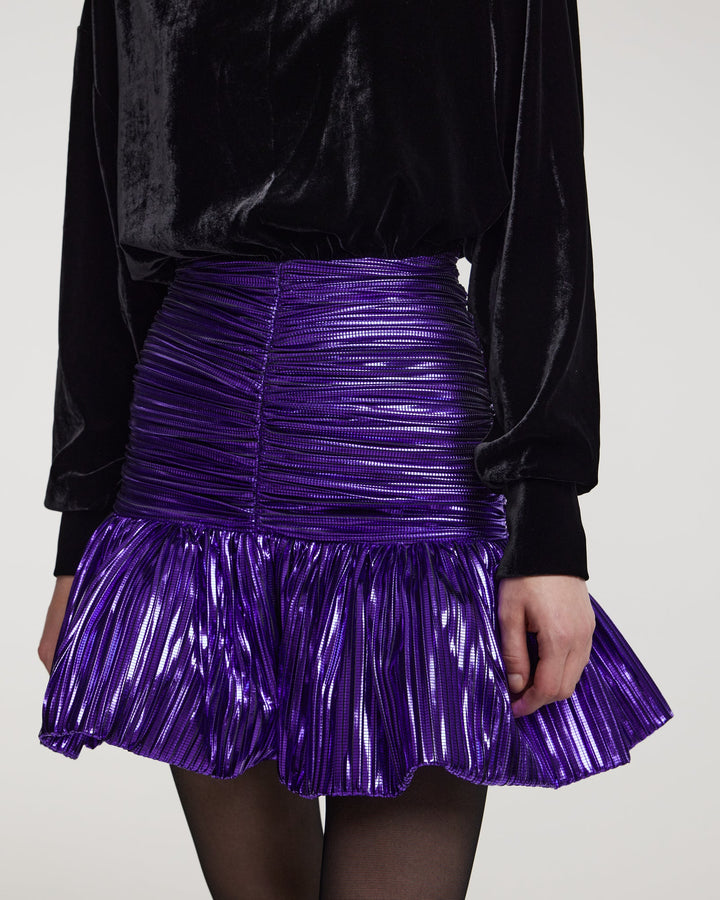 Mini dress with ruffle