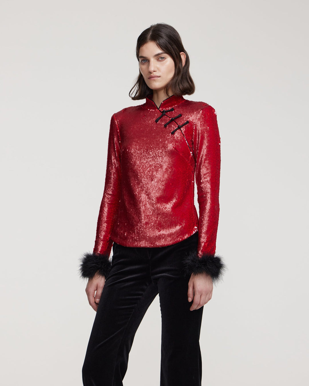 Sequin longsleeved top