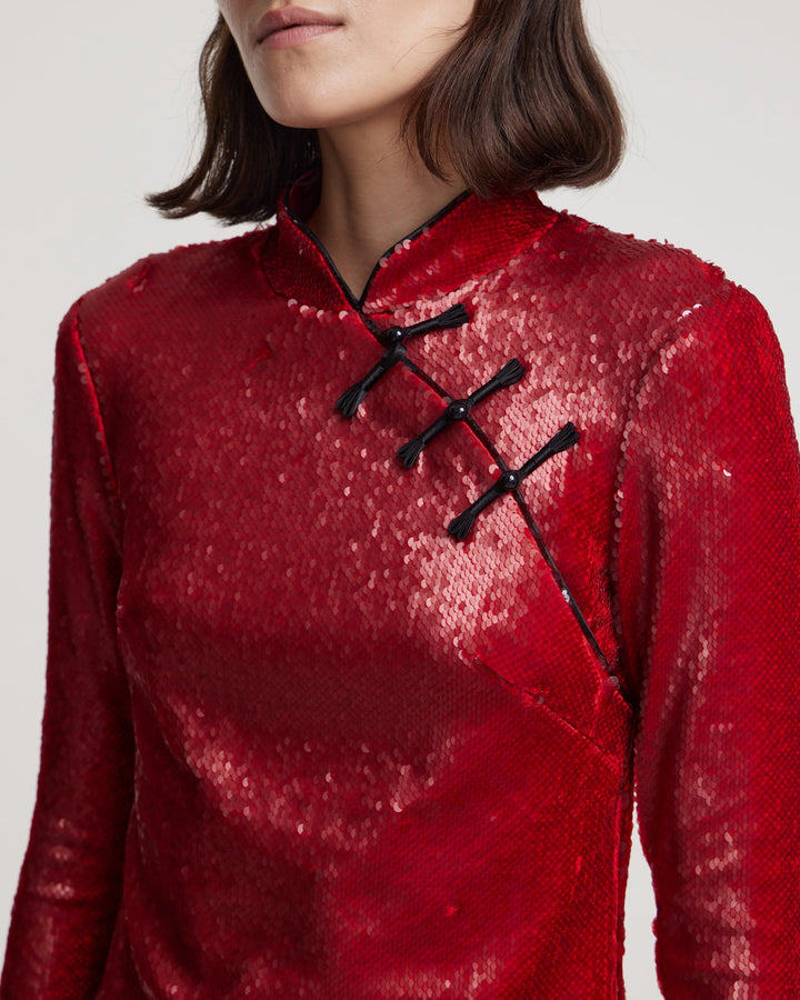 Sequin longsleeved top