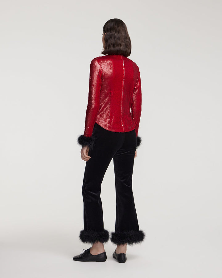 Sequin longsleeved top