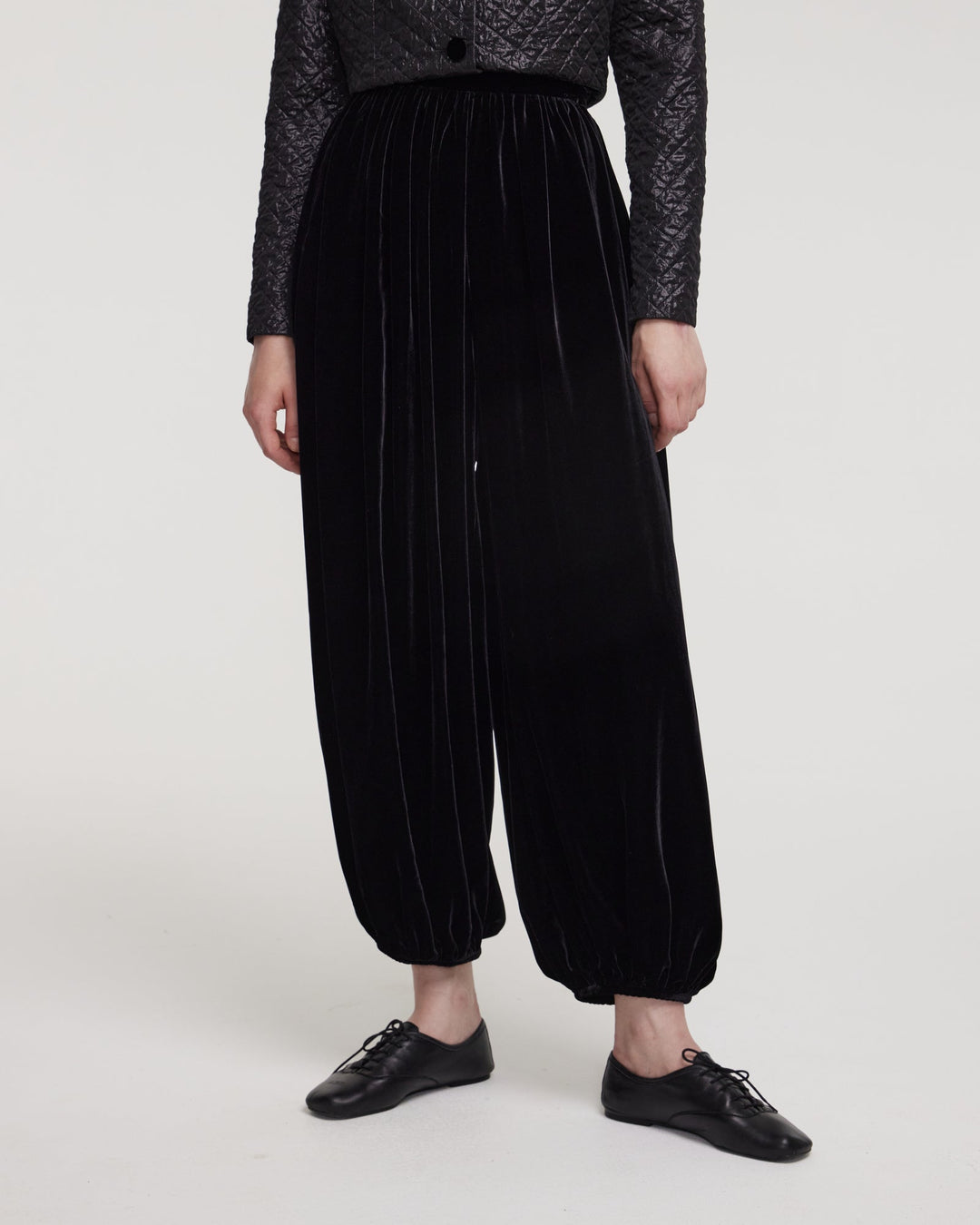 Velvet harem pants
