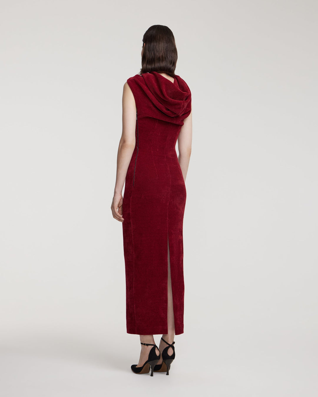 Bustier dress with hood