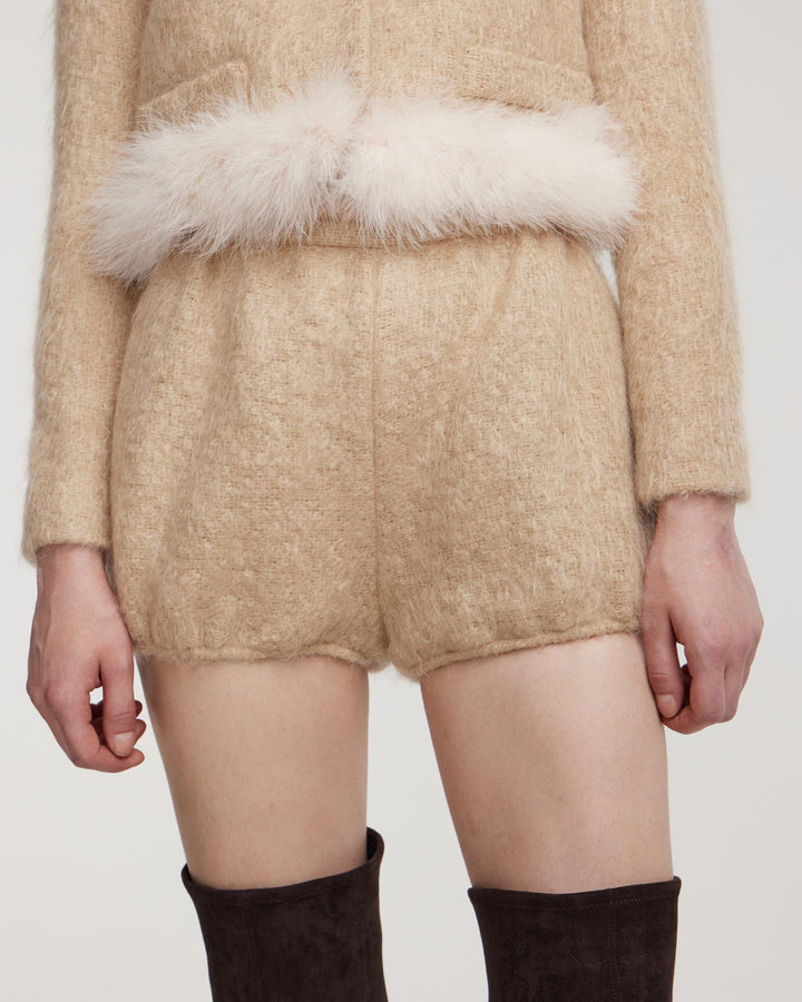 Mohair mini shorts
