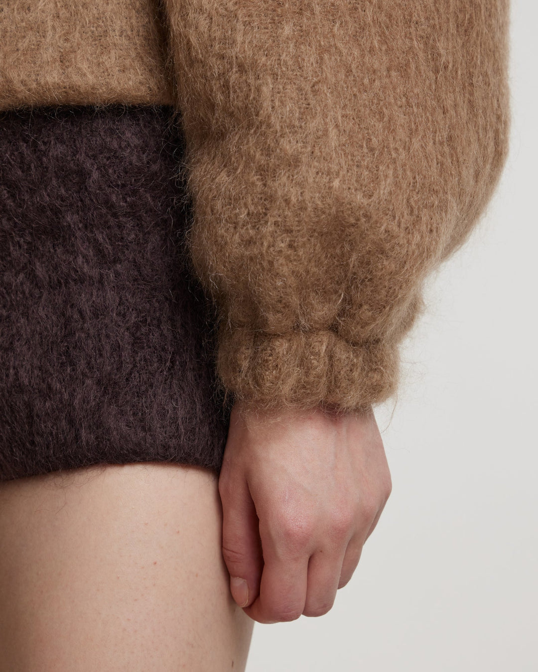 Mohair top with long sleeves