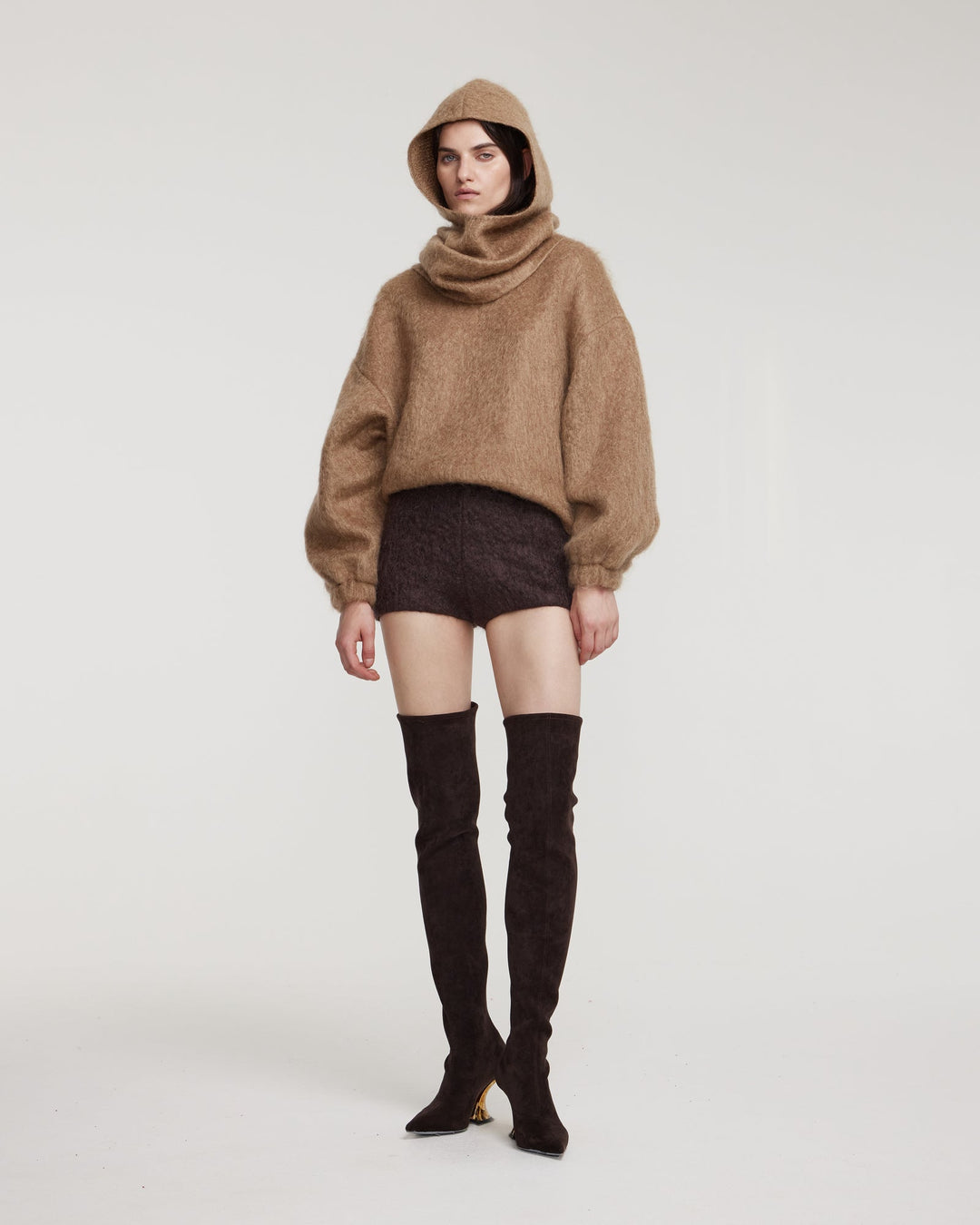 Mohair hood