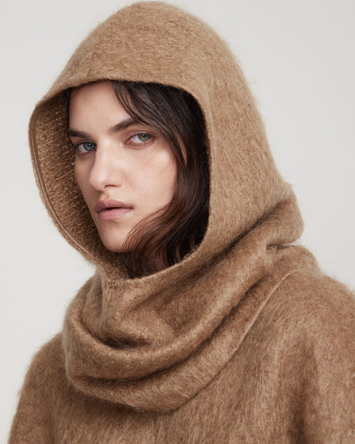 Mohair hood