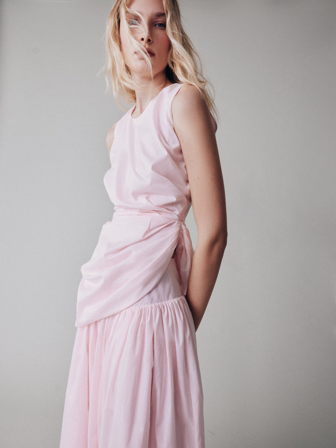 Asymmetrical top made of Liberty cotton