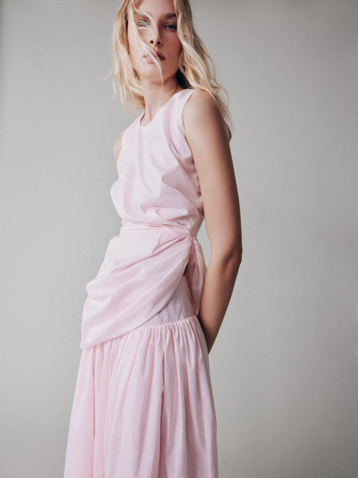 Asymmetrical top made of Liberty cotton