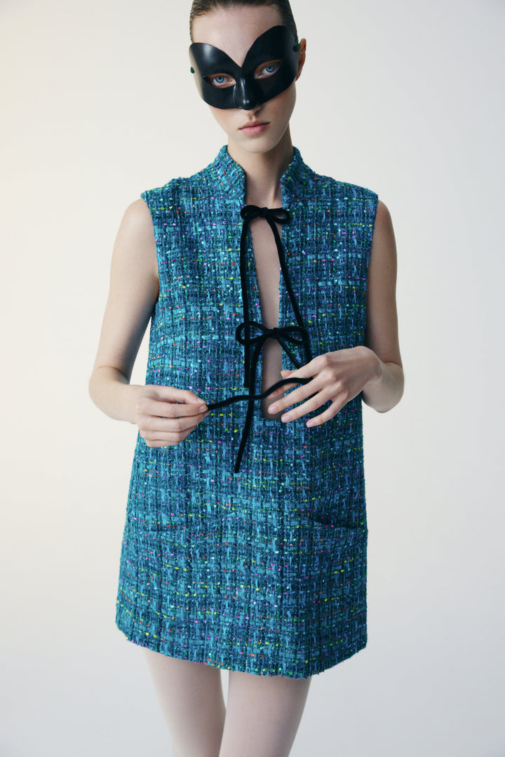 Tweed sleevless dress