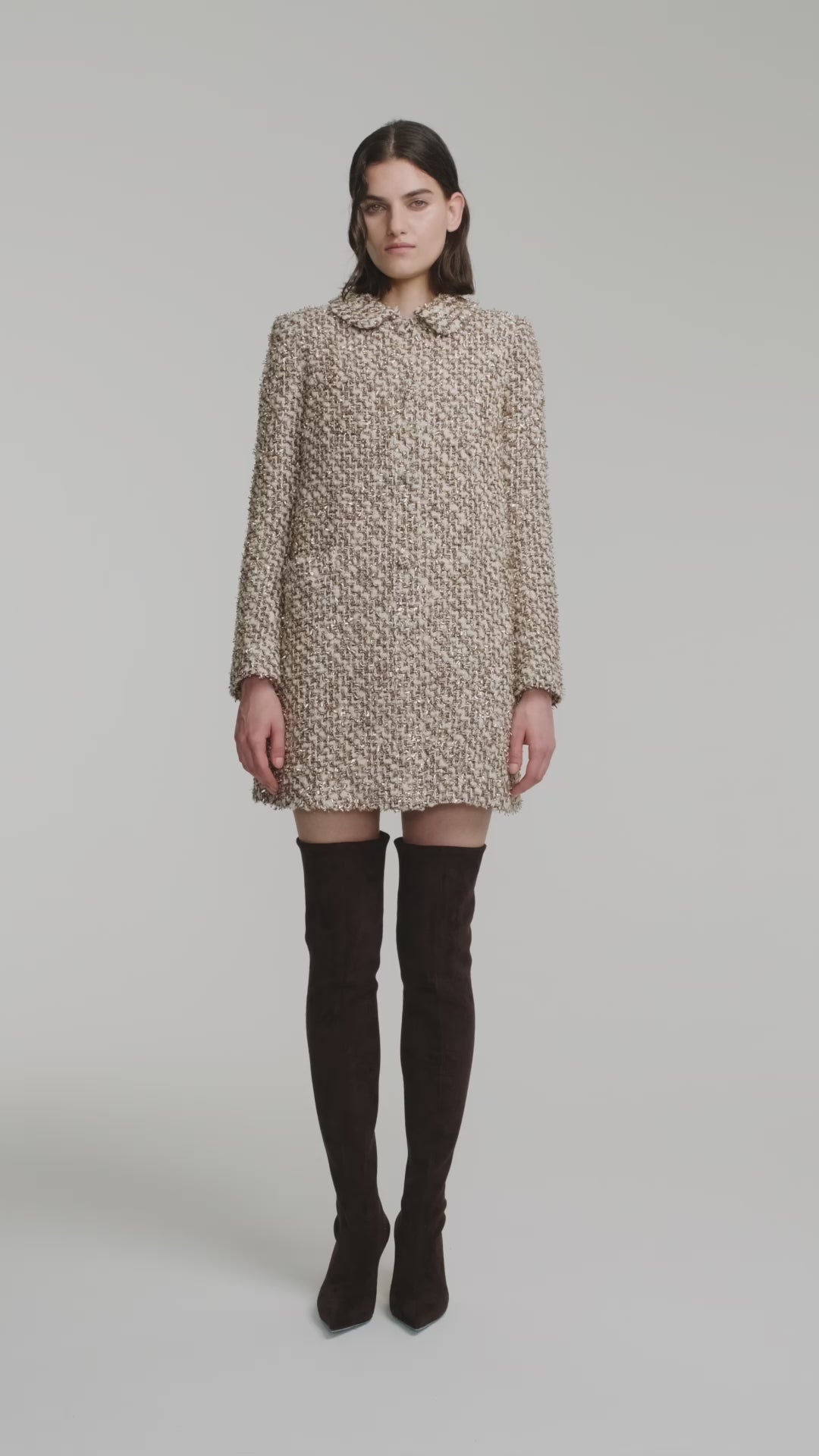 Long tweed jacket