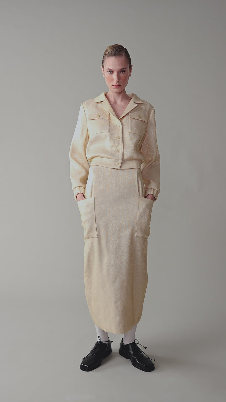 Fitted cropped jacket