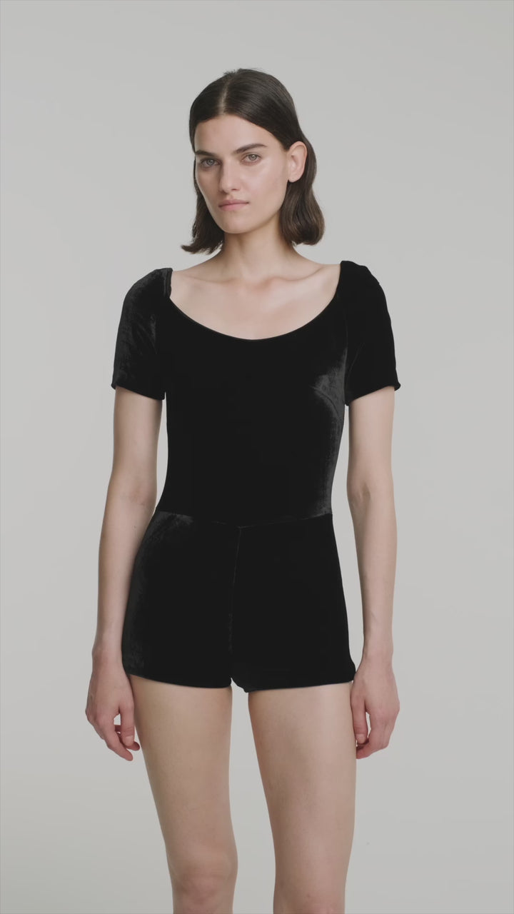 Velvet bodysuit