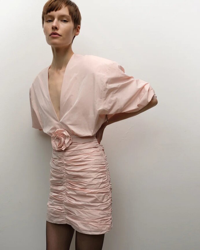 Taffeta mini dress